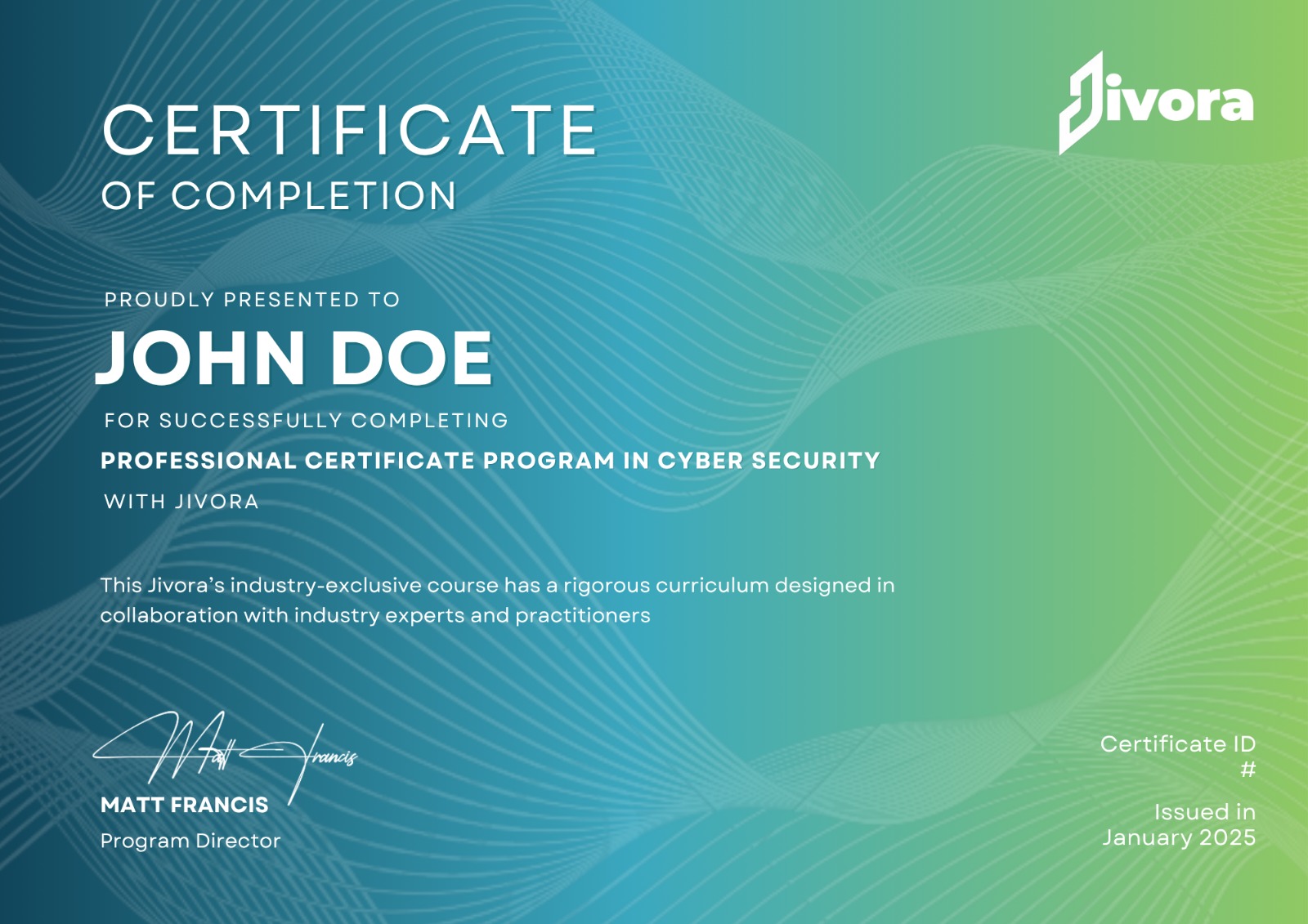 Course Completion Certificate