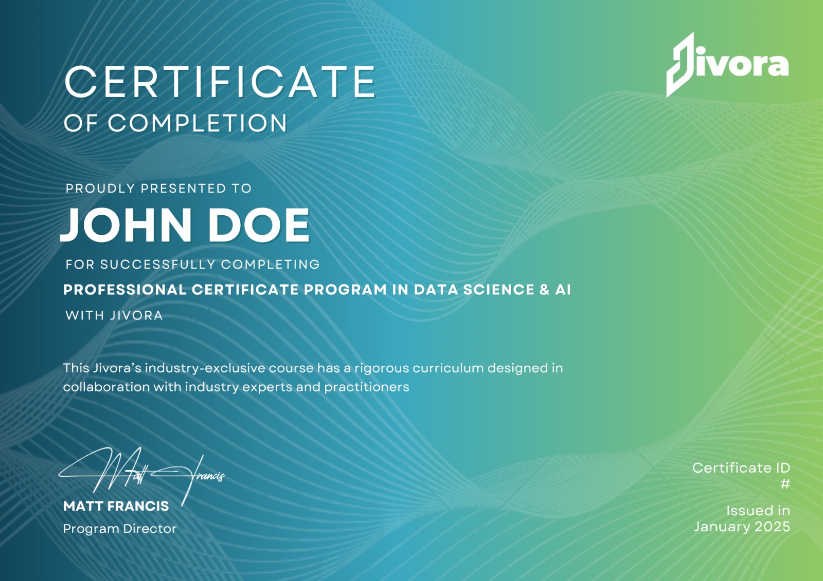 Course Completion Certificate
